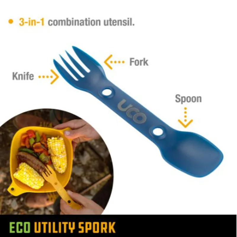 Uco Eco Utility Spork Two Pack in Forest and Lush-1